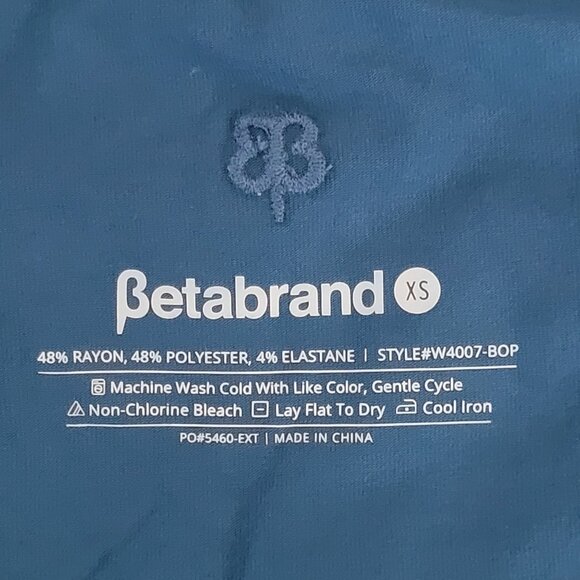 Betabrand Faux Wrap Dress Womens Size XS Blue Pockets NWT - Picture 3 of 6